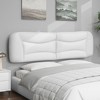 vidaXL Headboard Cushion White 72" Faux Leather - 3 of 4