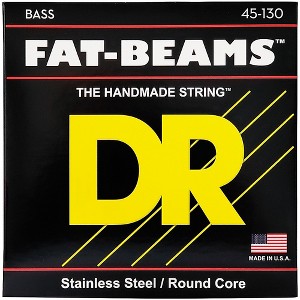 DR Strings Fat-Beam FB5-130 5 String Electric Bass Strings (45-130) - 1 of 3