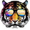 Women's Design By Humans Summer Tiger By clingcling Racerback Tank Top - 2 of 2