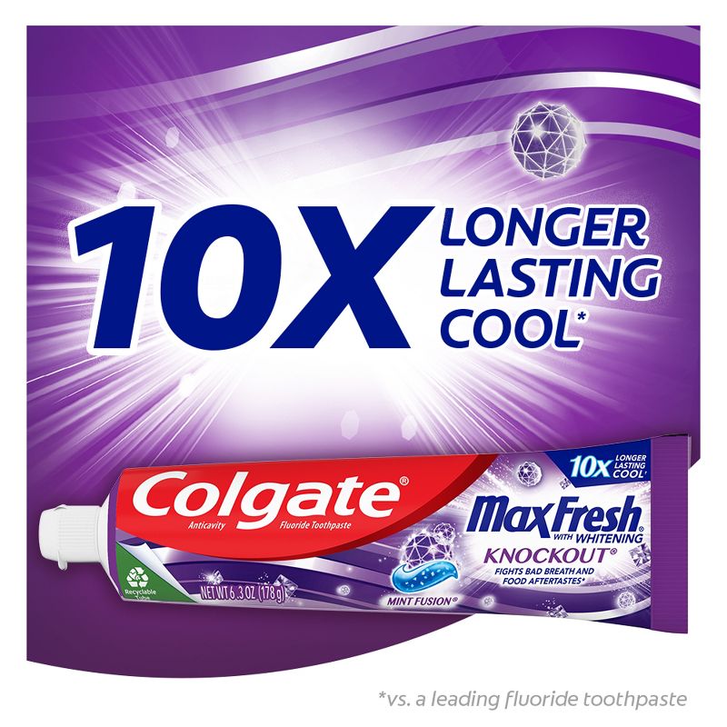 Colgate Max Fresh Toothpaste Knockout - 6.3oz/3pk, 3 of 7