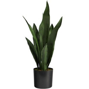 Nearly Natural 22-in Artificial Sansevieria Snake Plant - 1 of 4