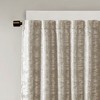 PAGED Jacquard Lined Blackout Curtain Panel with Total Blackout Rod Pocket and Back Tab, Darkening Privacy for Living Room - 3 of 4
