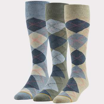 emprella Dress Socks for Men- 5 Pack Mens Argyle Black or Solid
