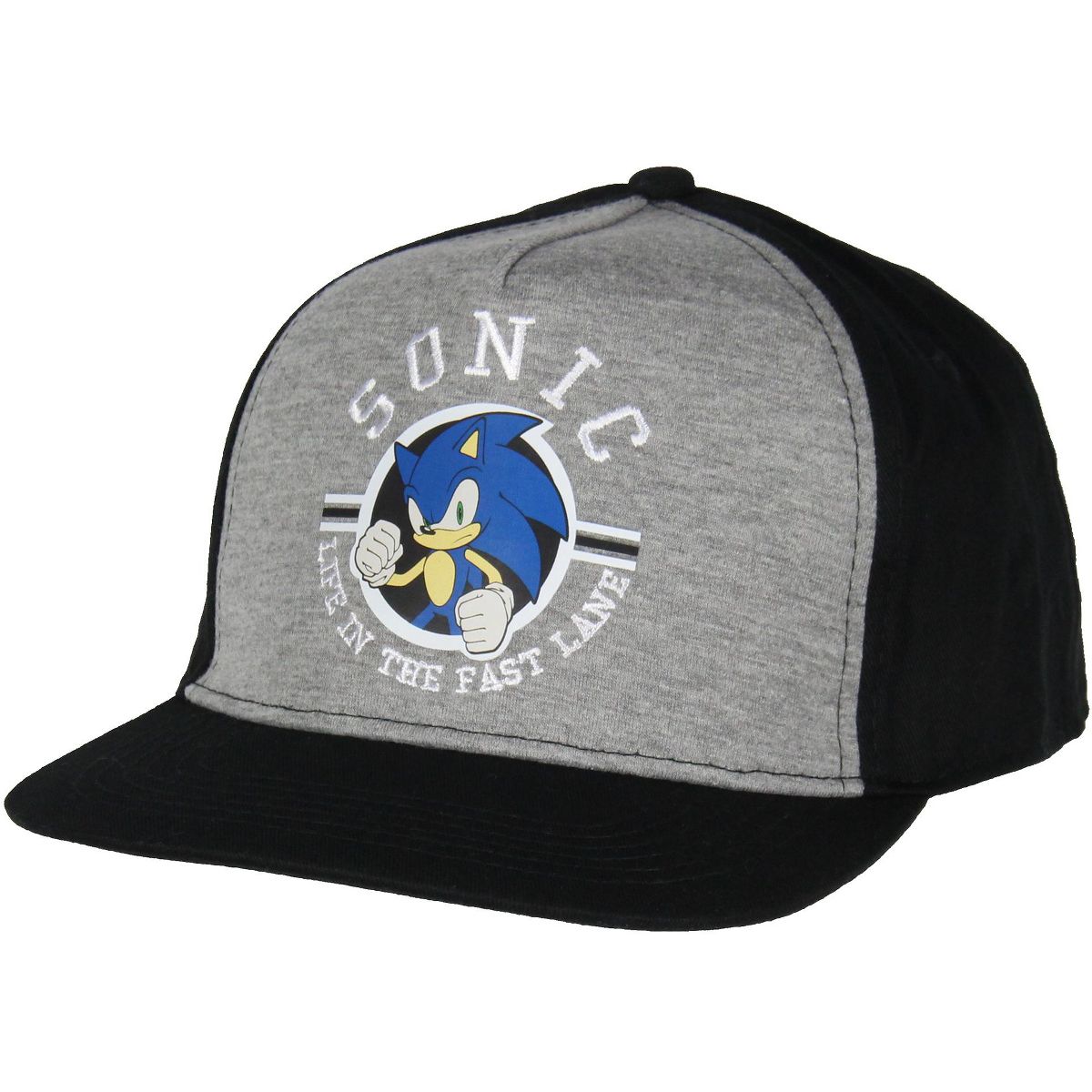 Sonic The Hedgehog Youth Snapback Hat Life in the Fast Lane Kids Adjustable Hat