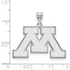 Black Bow Jewelry Sterling Silver Minnesota Golden Gophers NCAA Large Pendant - 2 of 3