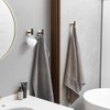 BWE 4-Pieces Round Shape J-Hook Robe/Towel Hook Wall Mount Bathroom Storage Modern - 2 of 4