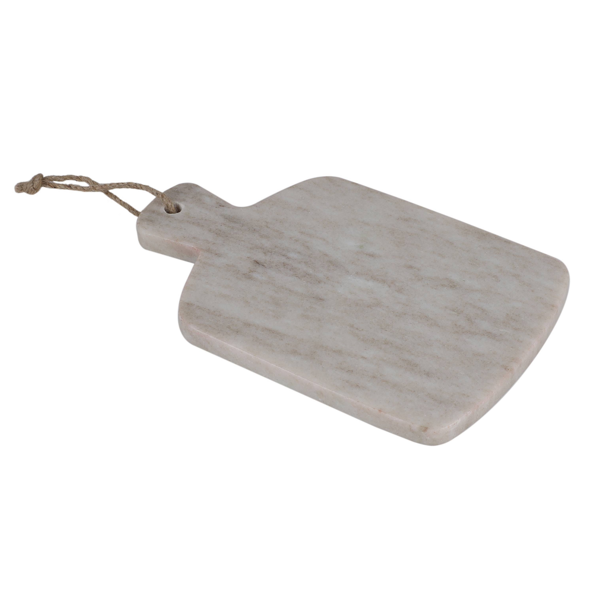 Marble Serving Board Beige Square - Bullseye's Playground™
