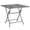 vidaXL 5 Piece Patio Dining Set Expanded Metal Mesh Anthracite - 4 of 4