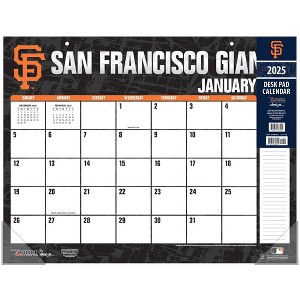 MLB San Francisco Giants 2025 22"x17" Desk Calendar - 1 of 4