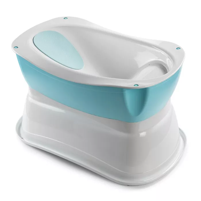 Summer Infant Right Height Baby Bath Tub - Blue/White