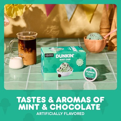 Dunkin' Mint Chip Flavored Dark Roast Keurig K-Cup Coffee Pods - 22ct