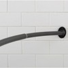 Home Mart Goods Matte Black Metal Shower Curtain Curved Rod Rust Resistant Non-Slip - 43"-72" - 3 of 4