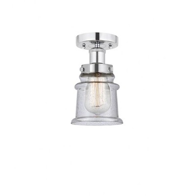 Canton - 1 Light Semi-Flush Mount In Industrial Style-9.25 Inches Tall and 5.25 Inches Wide