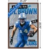 Trends International NFL Detroit Lions - Amon-Ra St. Brown 24 Framed Wall Poster Prints - 3 of 4