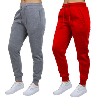 Blue Ice Women's Loose Fit  Fleece-Lined Jogger Sweatpants-2 Pack
