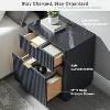 SinCiDo Modern 23"Fluted Nightstands Set of 2 with Charging Station, 2 Storage Drawers Bedside Tables for Bedroom, Living Room - 4 of 4