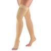 Truform 30-40 mmHg Compression Stockings for Men and Women, Thigh High Length, Dot-Top, Open Toe - 2 of 4
