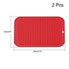 Unique Bargains Dish Drying Mat Set Under Sink Drain Pad Heat Resistant Suitable for Kitchen 2 Pcs - 2 of 4