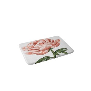 Nadia M Lopez Peony Bloom Memory Foam Bath Rug Pink - Deny Designs - 1 of 3