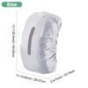 Unique Bargains Waterproof Backpack Rain Cover with a Vertical Reflective Strap for Hiking/Biking 1 Pc - 3 of 4