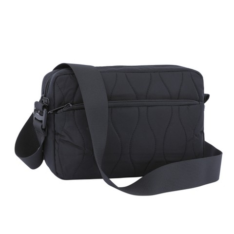 Сумки INSPIRE CHIC Crossbody Bags for Women Travel Purse Puffy Shoulder Handbag with Adjustable Strap Black 9.4*2.4*6.1 inches