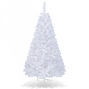 SUGIFT 7.5ft Premium Hinged Artificial Christmas Tree with 1305 Branch Tips and Sturdy Metal Base - 1 of 4
