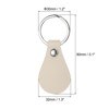 Unique Bargains PU Leather Keychain Fobs Kit with Key Rings for DIY Crafts 20 Pcs - 2 of 4