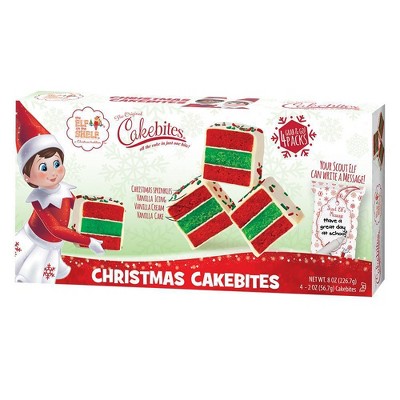 Elf on the Shelf Cakebites Christmas Cake - 8oz/4ct