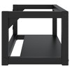 vidaXL Wall-mounted Bathroom Washbasin Frame Black 31.1 in. x 15 in. x 12.2 in. Iron - 4 of 4