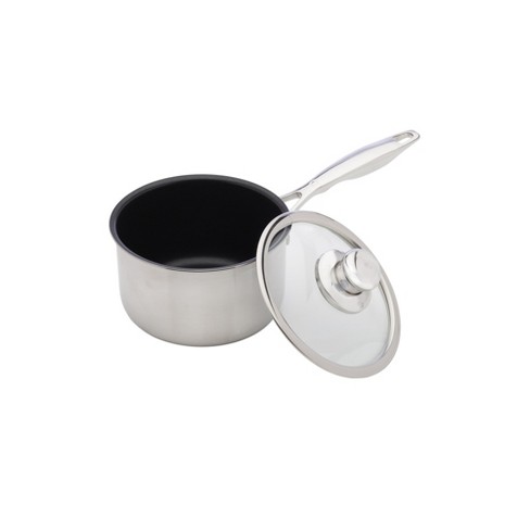 Swiss Diamond Hard Anodized Induction Sauce Pan With Tempered