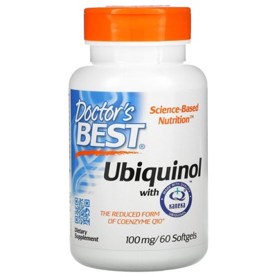 Doctor's Best Ubiquinol with Kaneka, 100 mg, 60 Softgels, Dietary Supplements