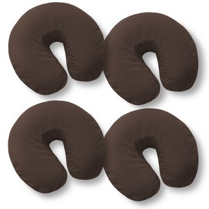 Saloniture 4-Pack Ultra Soft Microfiber Fitted Massage Table Face Cradle Cover - 1 of 4