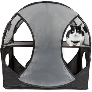 Pet Life (R) Kitty-Play Obstacle Travel Collapsible Soft Folding Pet Cat House - 1 of 1