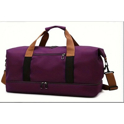MaseiKar 1 Large Capacity Travel Bag, Luggage Bag, Dry Wet Separation Large Capacity Travel Bag,Casual Outdoor Travel Bag Handbag,Yoga Bag