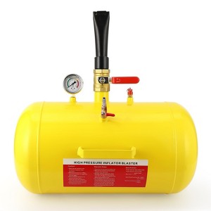 10 Gallon Air Tire Bead Seater,Air Tire Seating Blaster Inflator,85-116PSI Air Tire Bead Blaster with Pressure Gauge & Handle for Car Truck ATV(Yellow - 1 of 4
