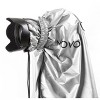 Movo CRC03 Extra-Long Waterproof Rain Coat for DSLR Camera, Lens & Tripod (Metallic Gray) - 3 of 4