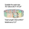 INSPIRE CHIC Women's Clear Grommet Transparent Pin Buckle Waist Belts - 3 of 4