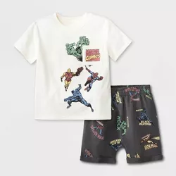 Toddler Boys' 2pc Marvel Graphic T-Shirt