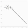Black Bow Jewelry Sterling Silver Palm Tree 3mm Rolo Link Anklet - 2 of 4