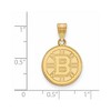 Black Bow Jewelry 10k Yellow Gold Boston Bruins NHL Medium Pendant - 2 of 3