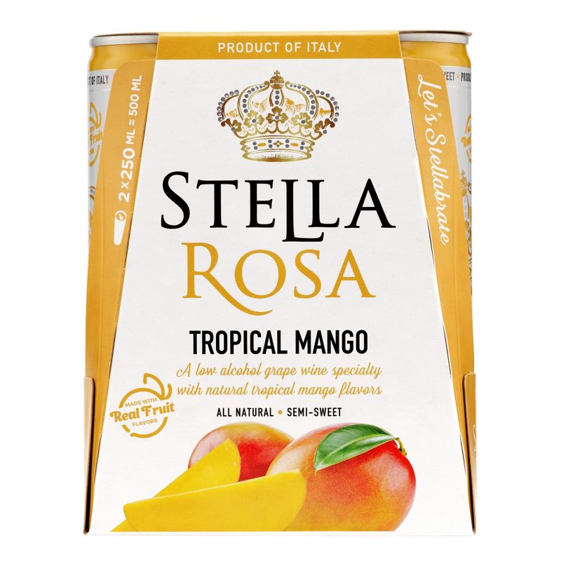 Stella Rosa Tropical Mango Wine - 2pk/250ml Cans, 1 of 15