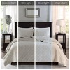Sapphtopaz Bedding Comforter Set Elegant Velvet Cotton Geometric Quilting Quilt Set 3 Piece 1 Quilt, 2 Pillow Shams - 4 of 4