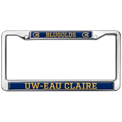 University of Wisconsin-Eau Claire Mascot Full Size Standard License Plate Metal Frame