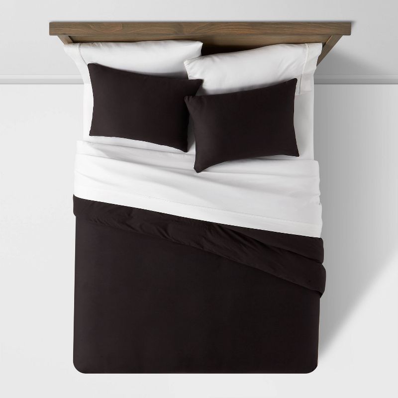 Washed Cotton Sateen Duvet Cover and Sham Set - Threshold™, 4 of 8