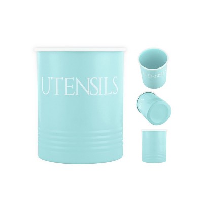 Outshine Co Large Kitchen Utensil Holder and Farmhouse Decor, Mint — фото 3