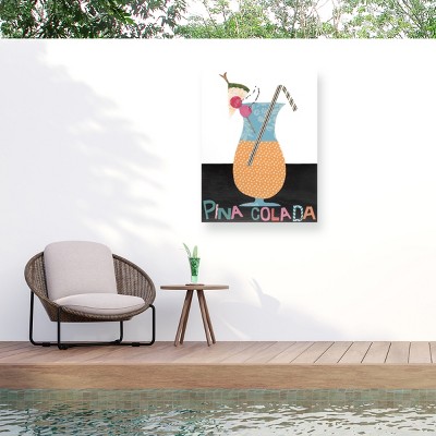 "Mix Me A Drink Vi" Outdoor Canvas