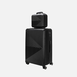 MKF Collection Felicity Carry-on Hardside Spinner and Cosmetic Case Set by Mia K- 2 pieces - 1 of 4