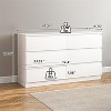 CIPACHO Modern 6 Drawer Double Dresser Spacious Storage Chest for Bedroom Closet Living Room with Ample Space to Keep Home Tidy - 2 of 4
