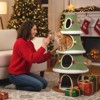 Costway 61”Large Christmas Cat Tree with 4 Condos, Sisal Carpet, Dangling Ball, Spring Toy - 4 of 4