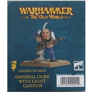 Imperial Ogre With Light Cannon Empire Of Man Warhammer Old World - 1 of 1